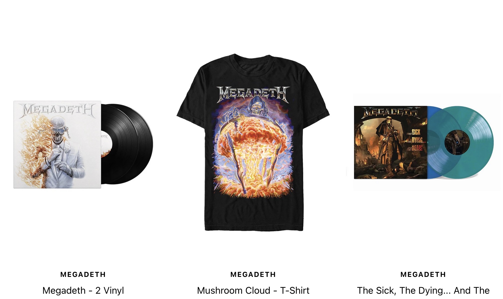 Megadeth im METAL HAMMER-Merch-Shop